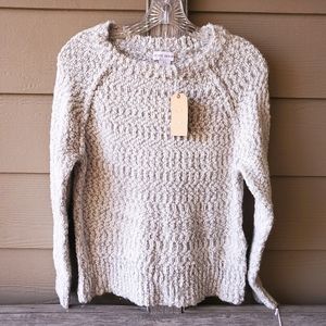 NWT yet again Gray Popcorn Sweater